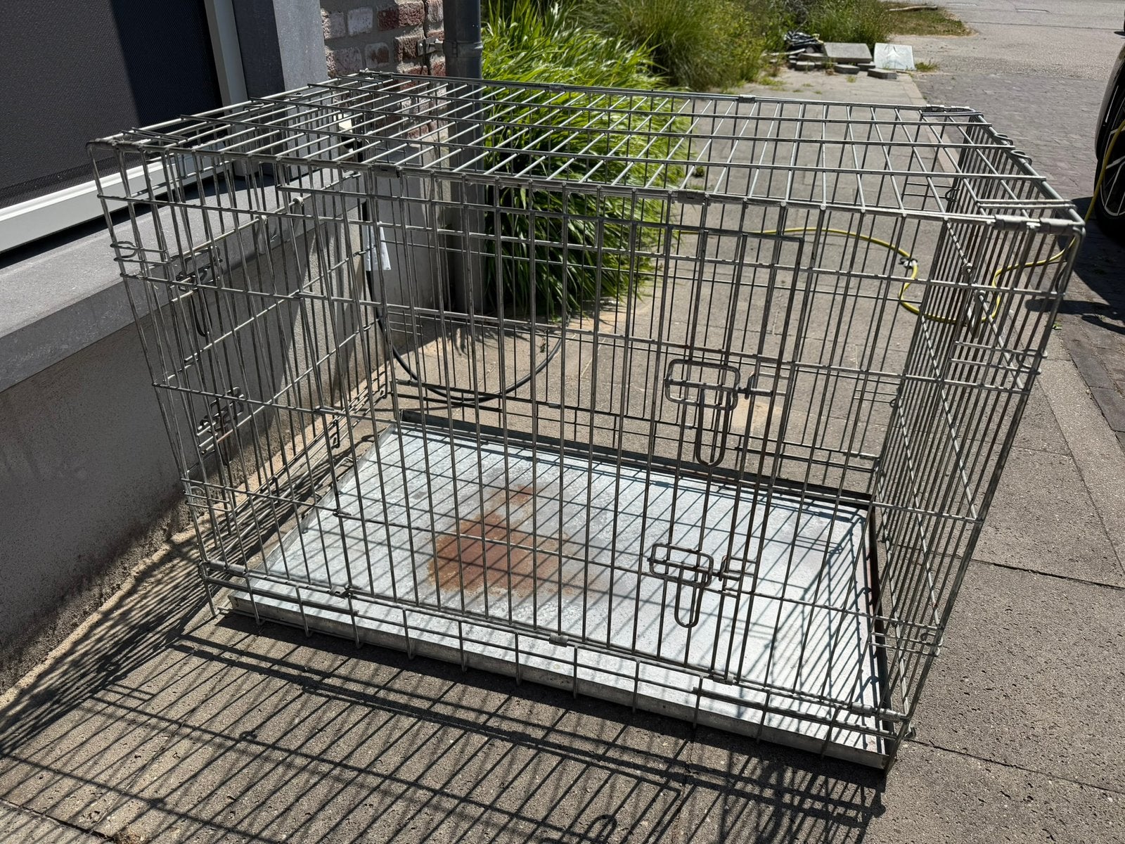 Stalen bench prima staat nog, Dieren en Toebehoren, Ophalen, Gebruikt