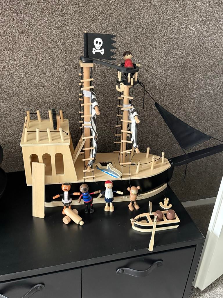 Small Foot houten Piratenboot, Ophalen of Verzenden, Gebruikt, Jongen of Meisje