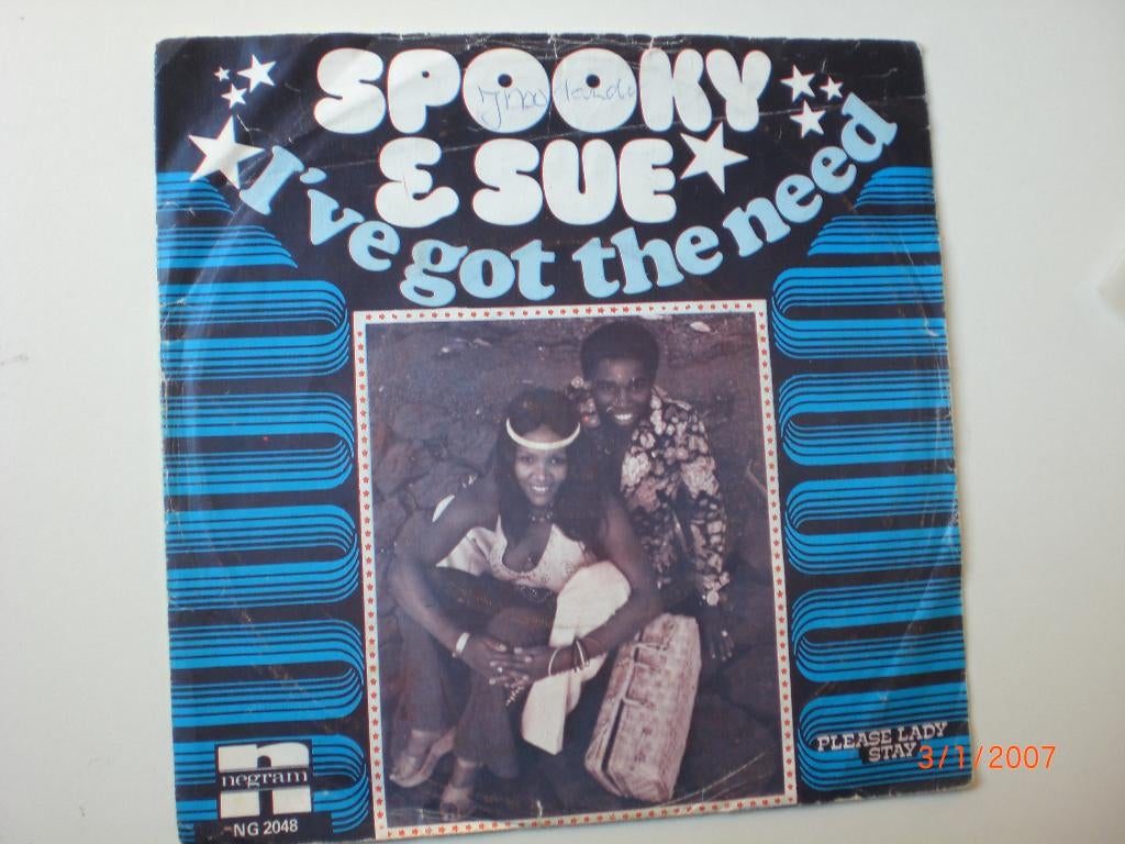 single Spooky & Sue I've Got the Need, Gebruikt, 7 inch, Single, Ophalen of Verzenden