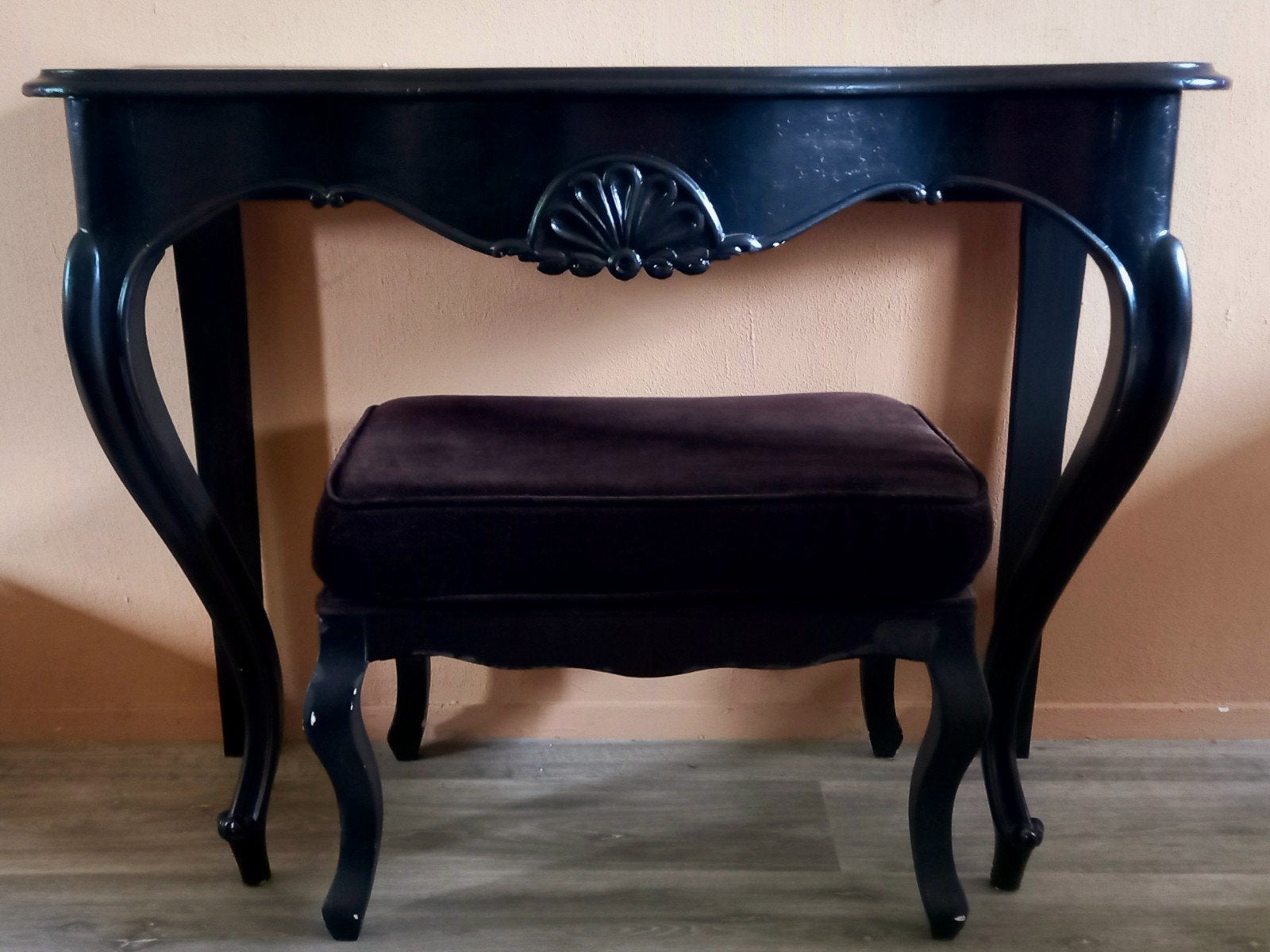 houten side table-110 cm breed-82 cm hoog-, Ophalen, Gebruikt, 100 tot 150 cm, 25 tot 50 cm
