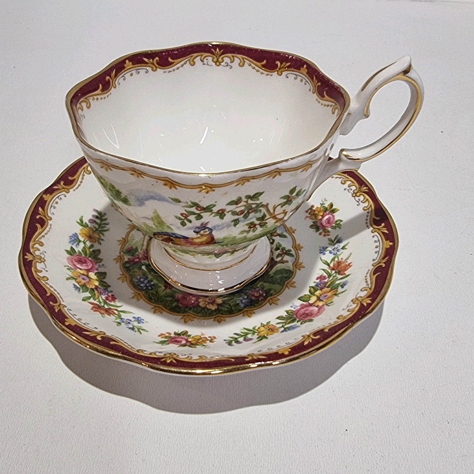Royal Albert "Chelsea Bird" herenmodel theekop, Ophalen of Verzenden