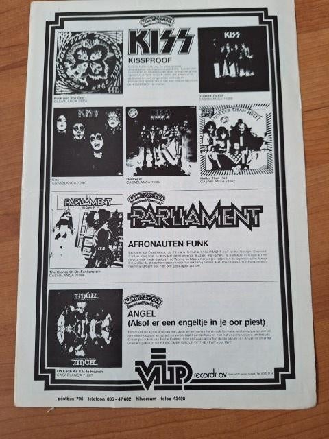 Veronica Top 40 1978 Kiss promo ad, Verzenden, Gebruikt, Boek, Tijdschrift of Artikel