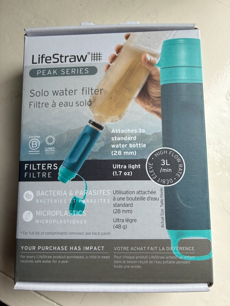 Nieuwe en ongebruikte ultralichte LifeStraw water filter, Ophalen of Verzenden, Nieuw