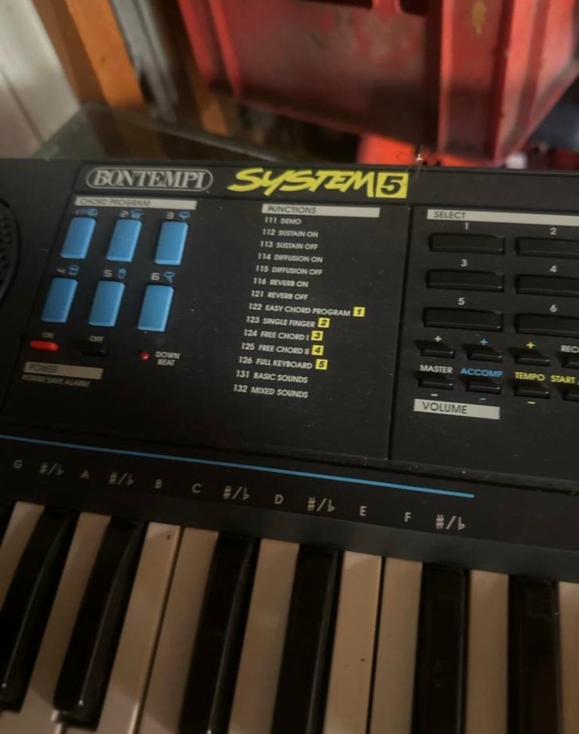 Bontempi System 5 Keyboard voor beginners - 49 toetsen, Ophalen, Gebruikt, 49 toetsen, Overige merken