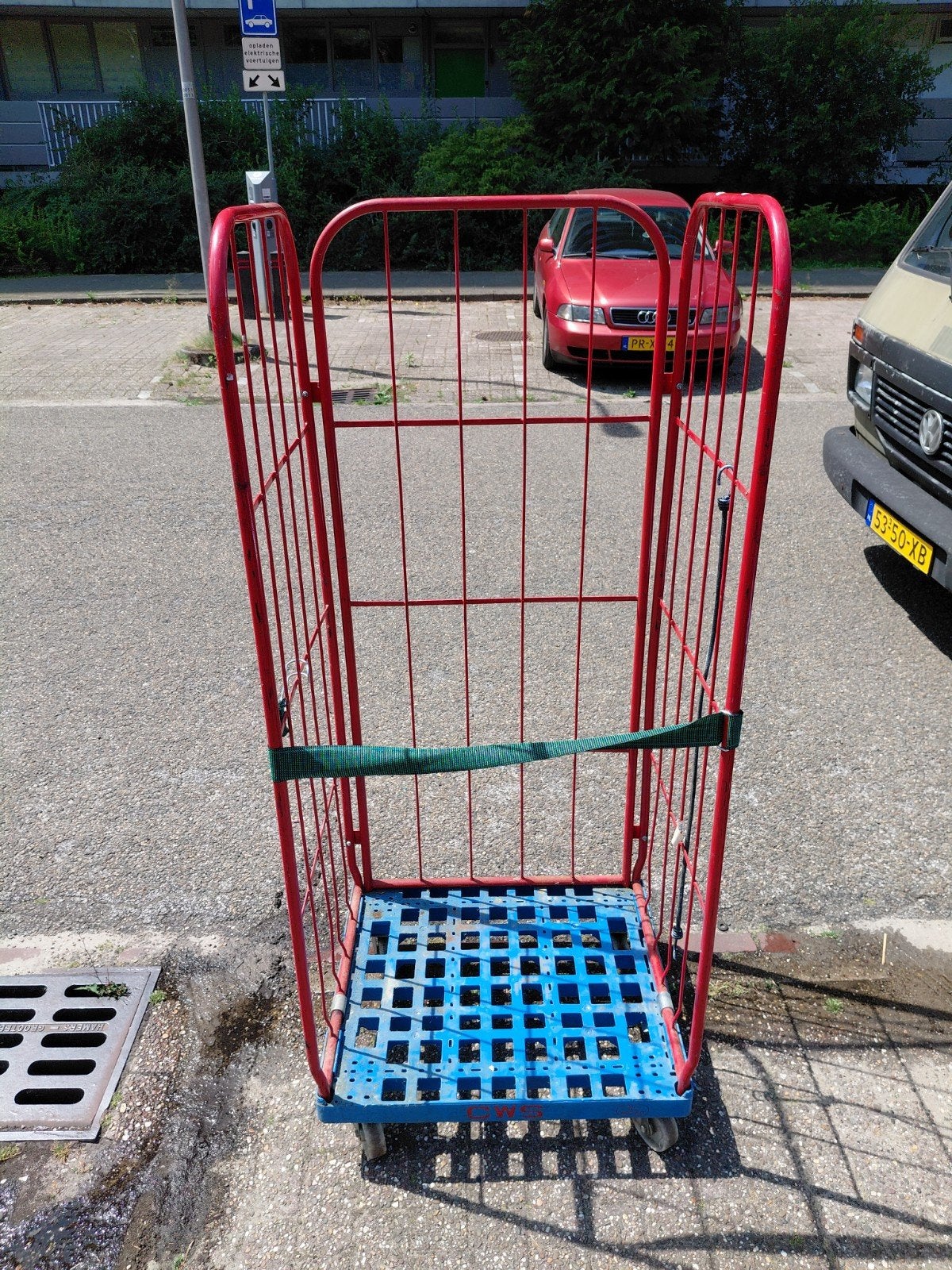 Rolcontainer 3 heks, Doe-het-zelf en Verbouw, Transportwagens, 100 liter of meer, Ophalen, Gebruikt, Transportkar