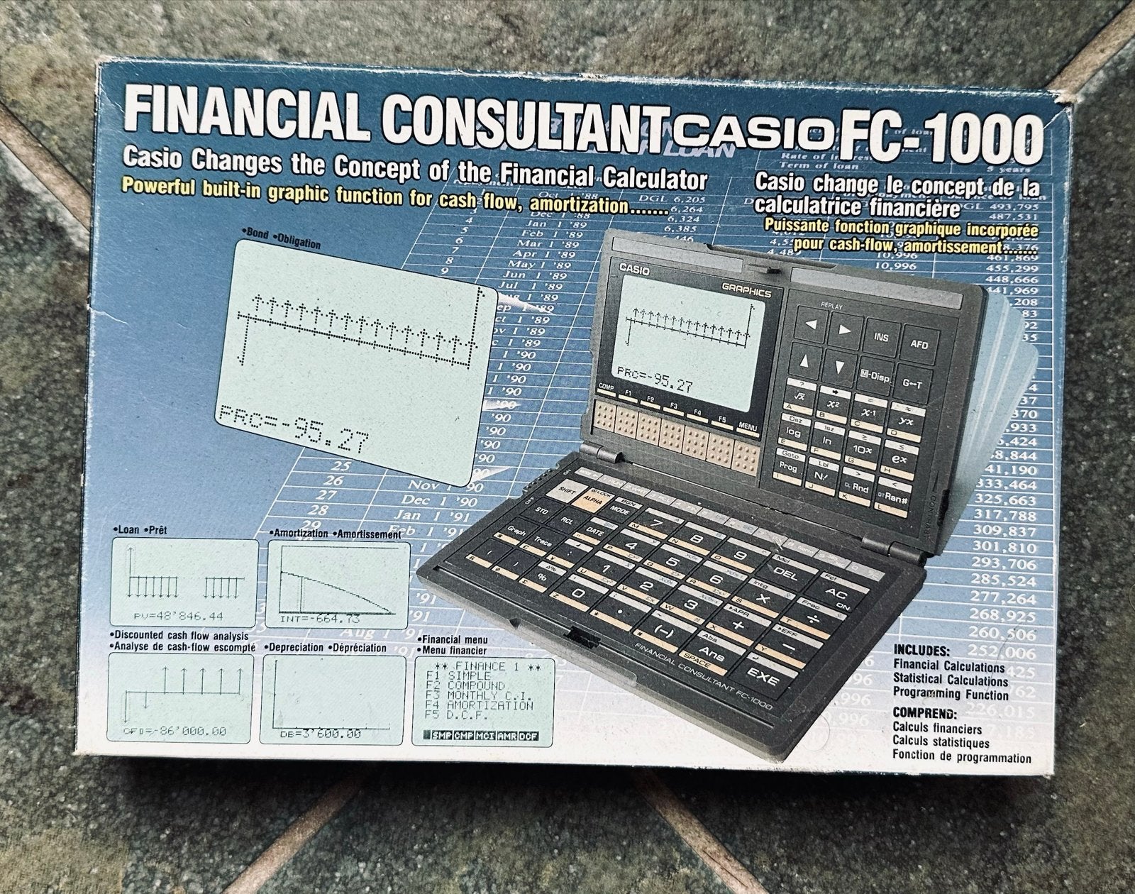 Casio FC-1000 Financial Consultant Calculator, Ophalen of Verzenden, Zo goed als nieuw