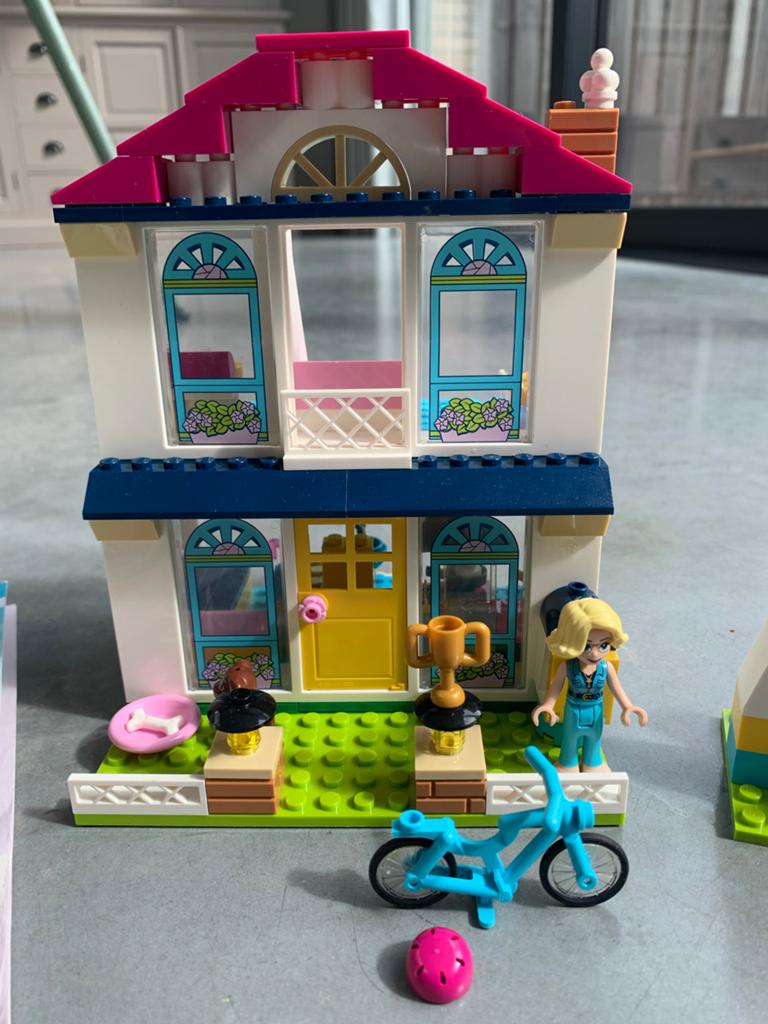 Lego Friends Stephanie's Huis (41398) met doos en instructie, Ophalen, Lego, Friends, Zo goed als nieuw