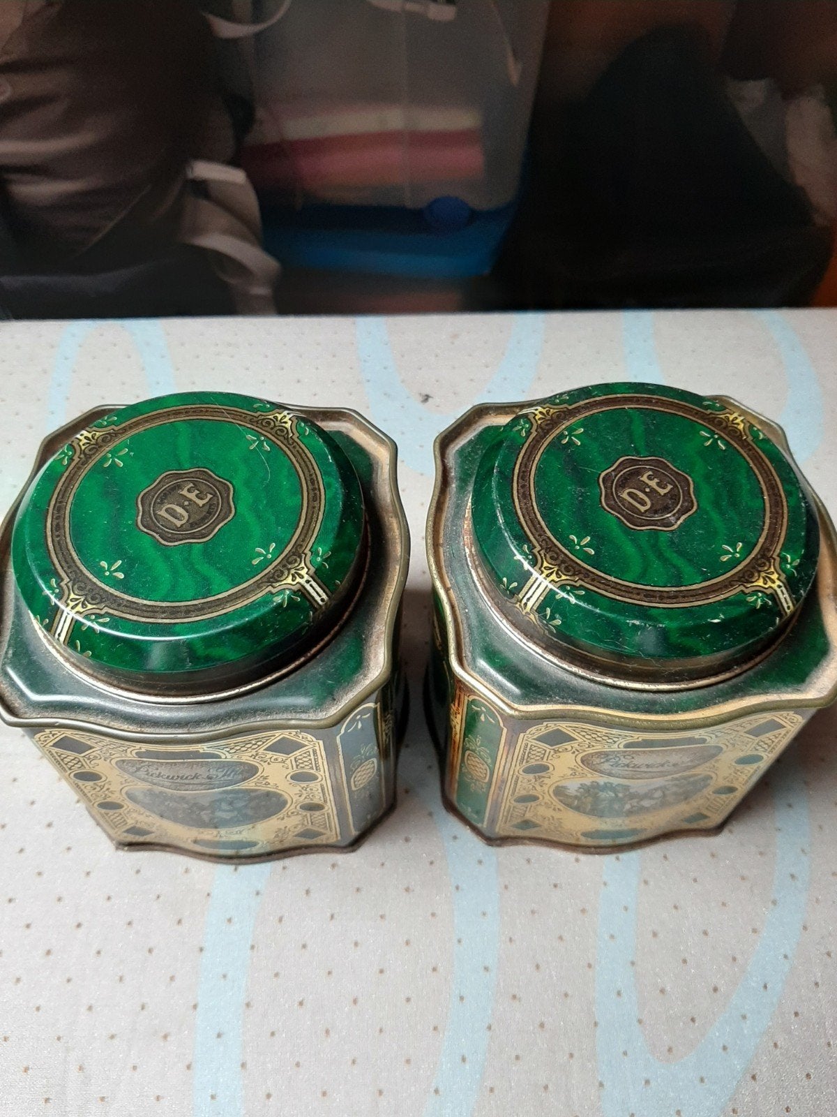 Vintage Douwe Egberts Theeblikken (Set van 2), Ophalen