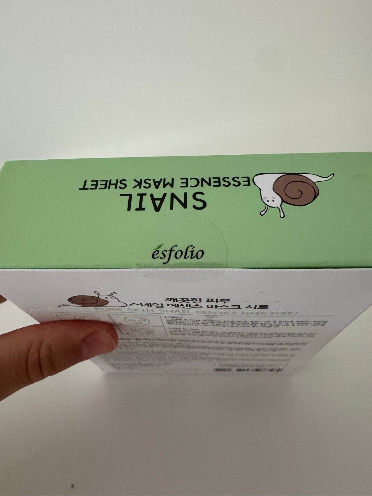 Esfolio Snail Essence Mask Sheet - 10 stuks, Ophalen of Verzenden, Nieuw, Gehele gezicht, Verzorging