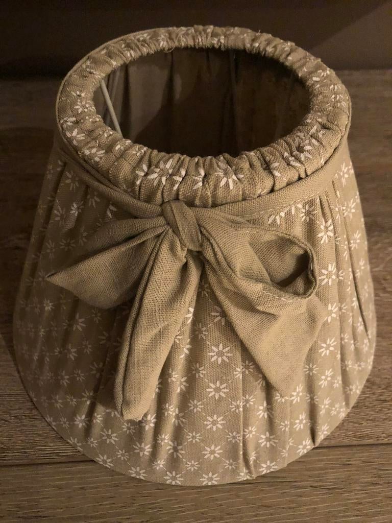 NIEUW!! 2 lampenkappen / lampenkapjes Clayre en Eef, Beige, Rond, Nieuw, Ophalen of Verzenden