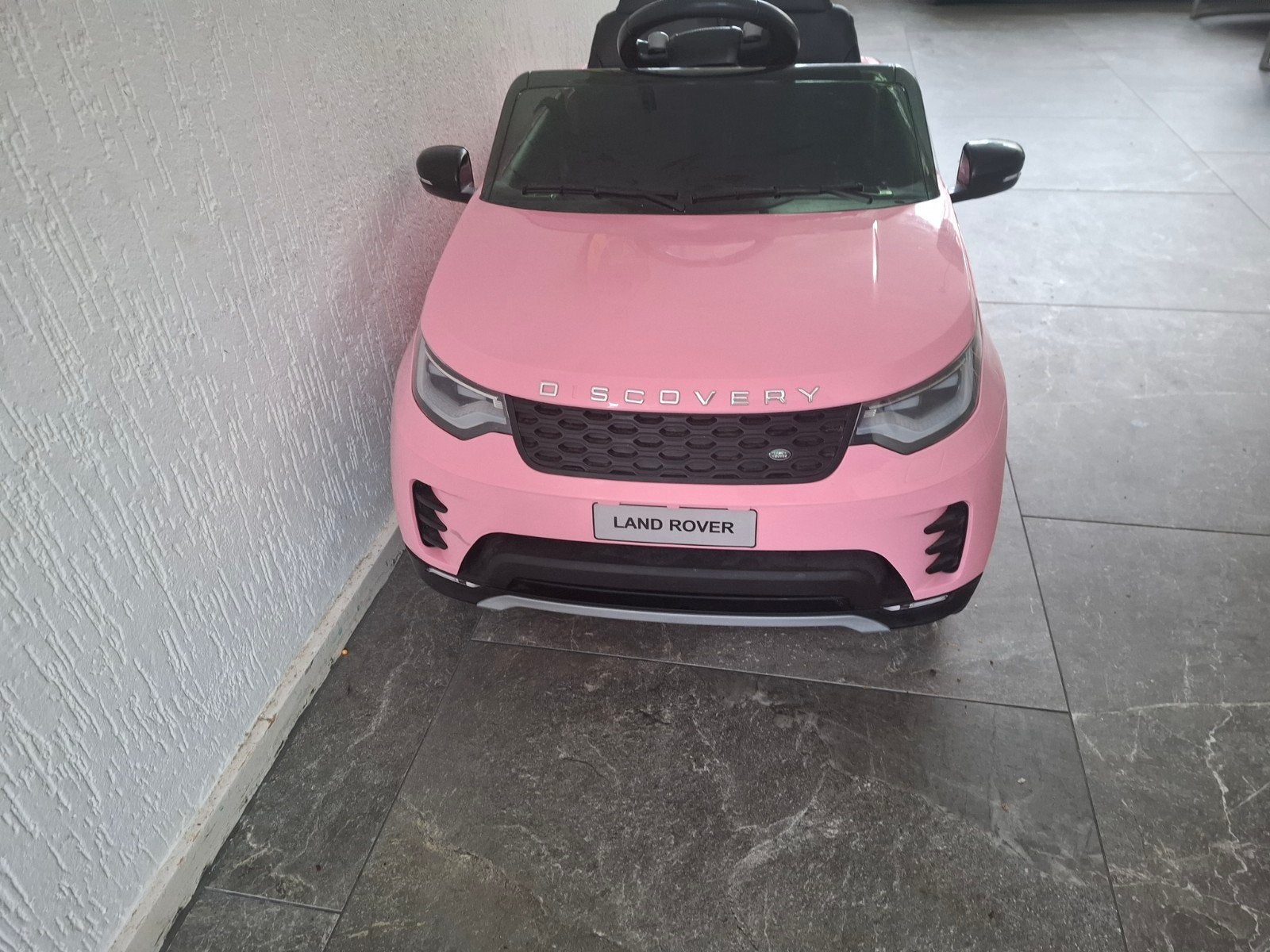 Roze Land Rover Discovery elektrische kinderauto, Ophalen of Verzenden, Gebruikt