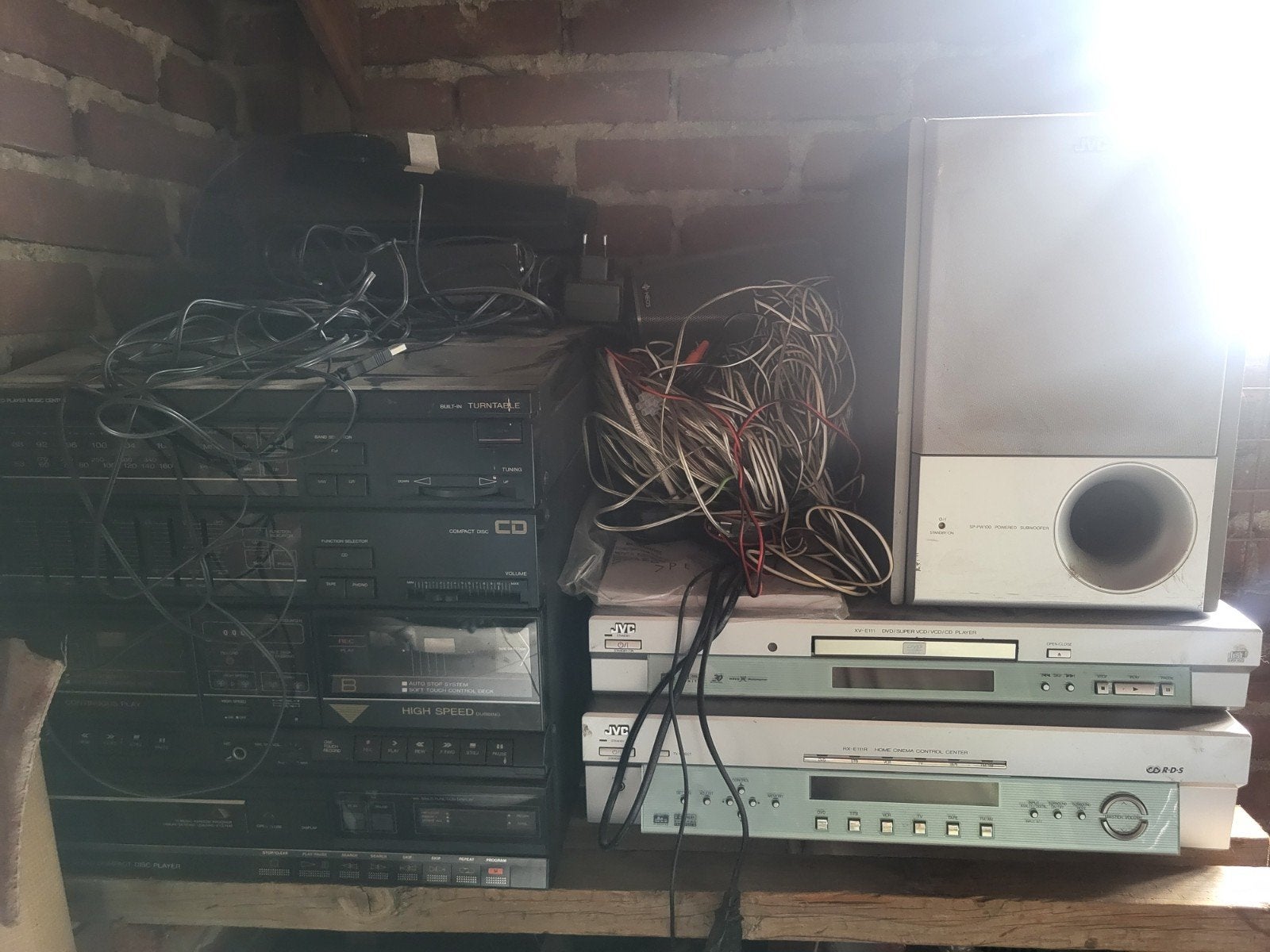 Vintage Audio Set: Dvd, Radio, Cd en Pickup, Gebruikt, Cd-speler, Losse componenten, Ophalen