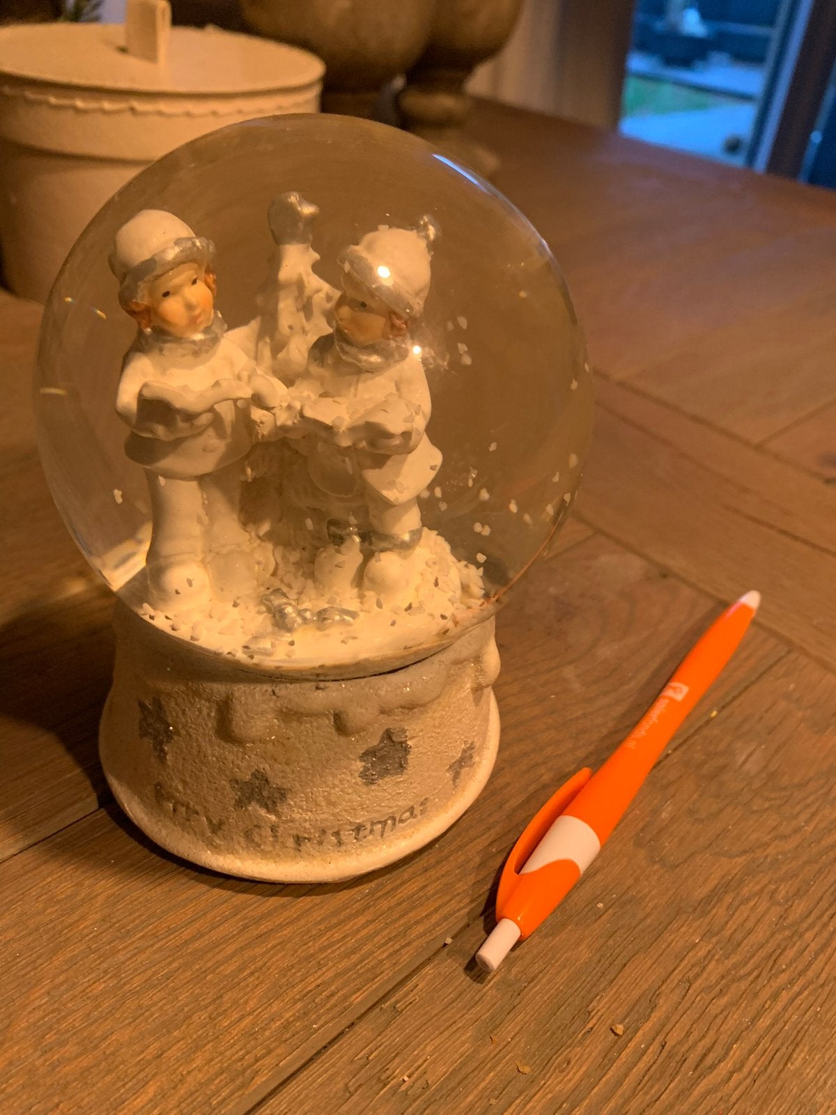 Snowglobe wintertafereel, Ophalen of Verzenden, Zo goed als nieuw