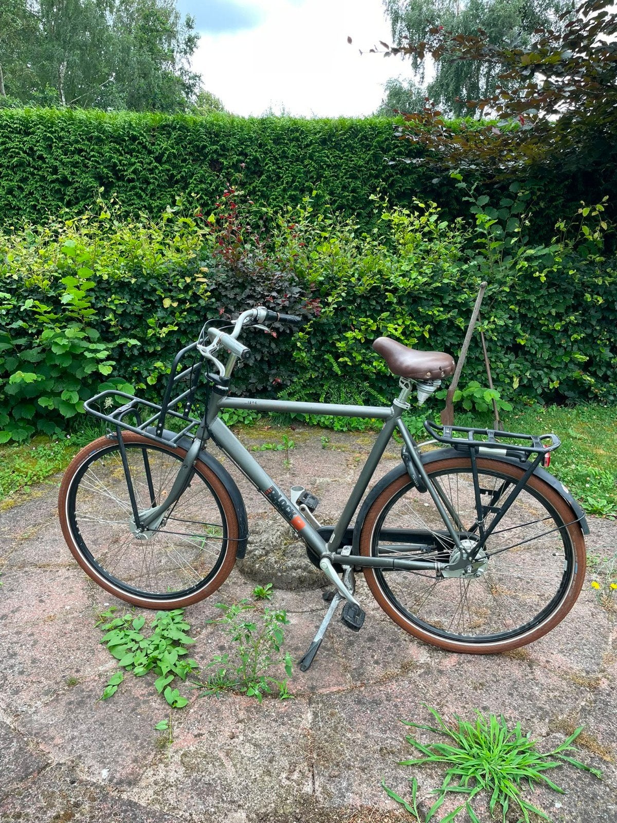 Herenfiets batavus 28 inch donker grijs/groen, Fietsen en Brommers, Fietsen | Heren | Herenfietsen, Ophalen, Gebruikt, Batavus