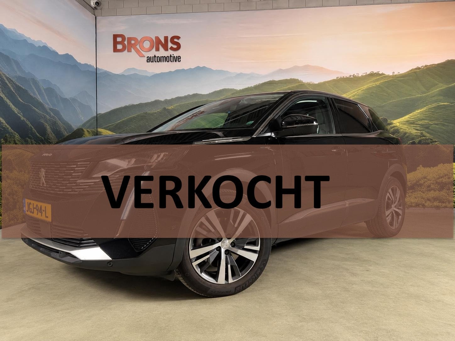 Peugeot 3008 1.6 HYbrid 225 Allure, Auto's, Euro 6, Leder en Stof, Zwart, Plug-in hybride