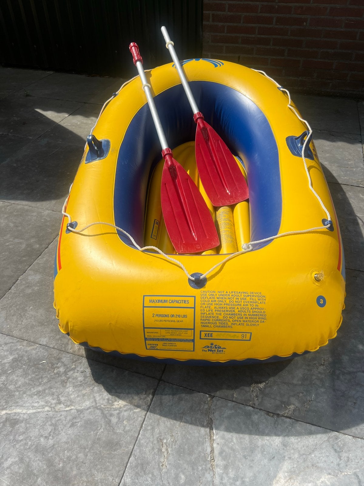 Intex SeaHawk 200 - 2-persoons opblaasboot met peddels, Ophalen of Verzenden, Zo goed als nieuw