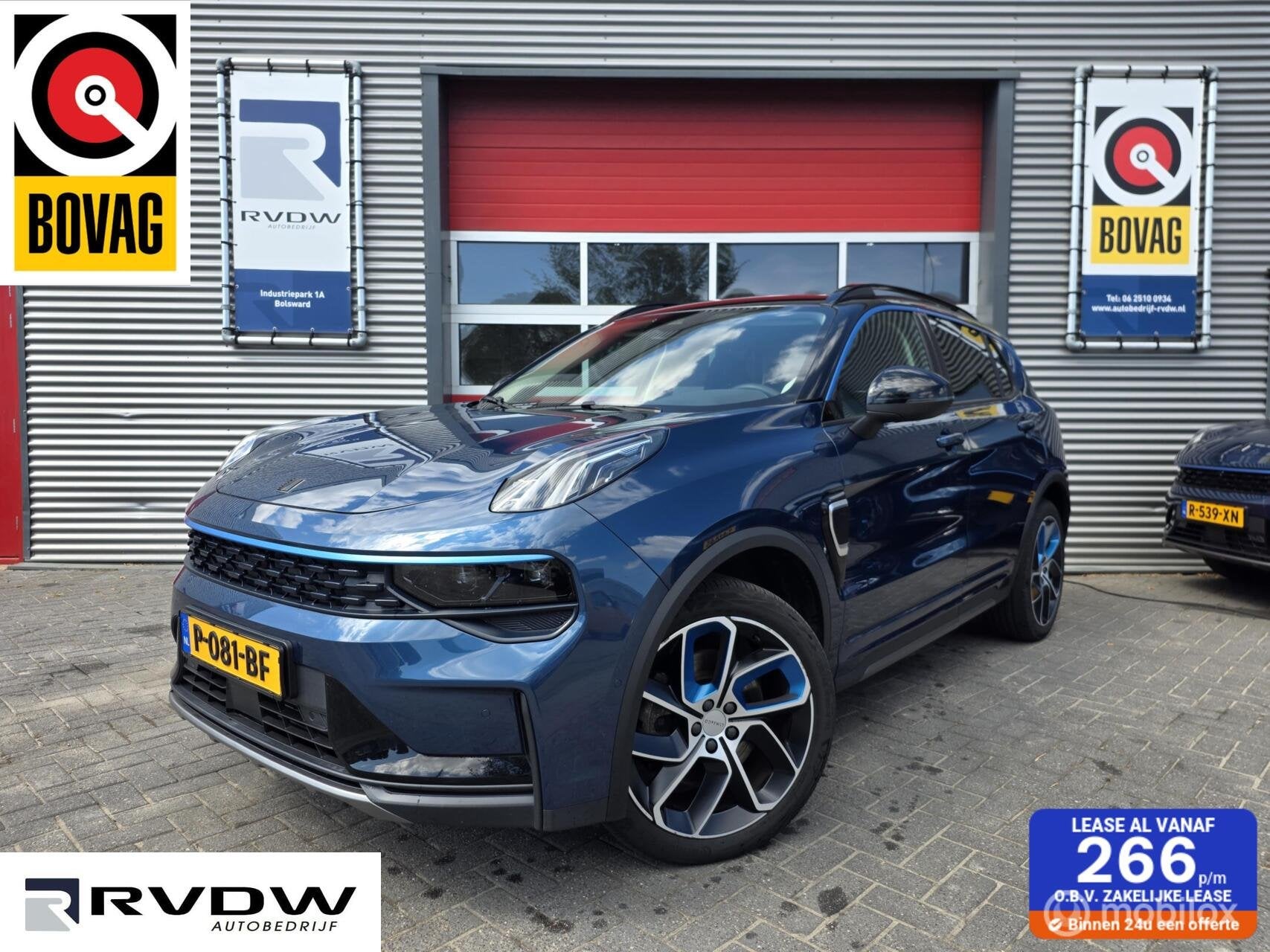 Lynk & Co 01 - 1.5 261PK Plug-in Hybrid, Pano, Camera , Appl, 1800 kg, Euro 6, Blauw, 120 €/maand