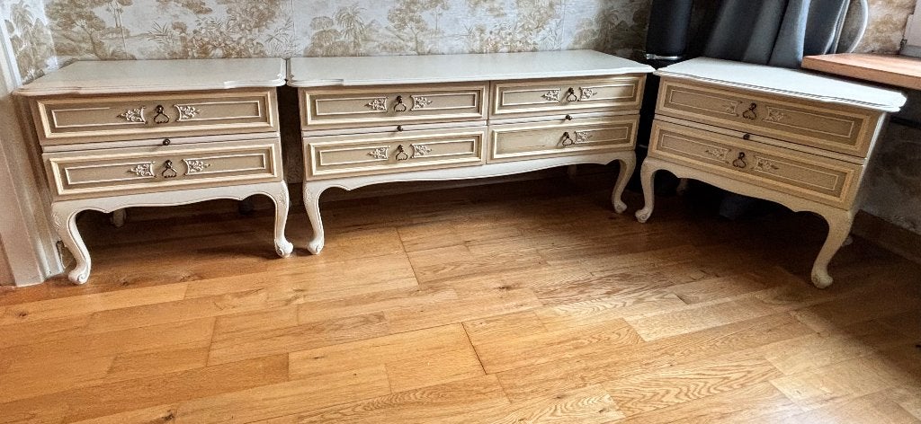Barok set / kaptafel met 2 nachtkastjes, Huis en Inrichting, Kasten | Overige, Gebruikt, Ophalen
