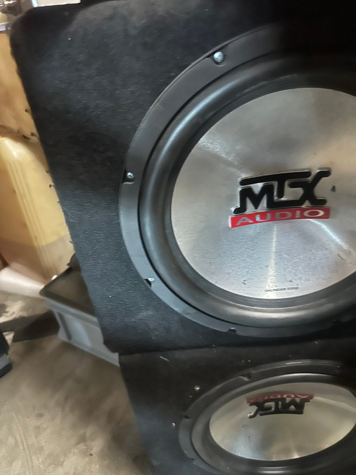 Mtx versterker plus 2 keer basbox  en radio, Auto diversen, Autospeakers, Ophalen, Gebruikt