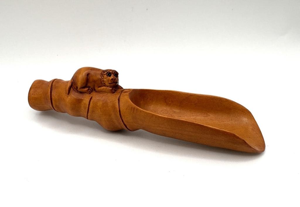 Netsuke theeschep met tijger, Antiek en Kunst, Verzenden