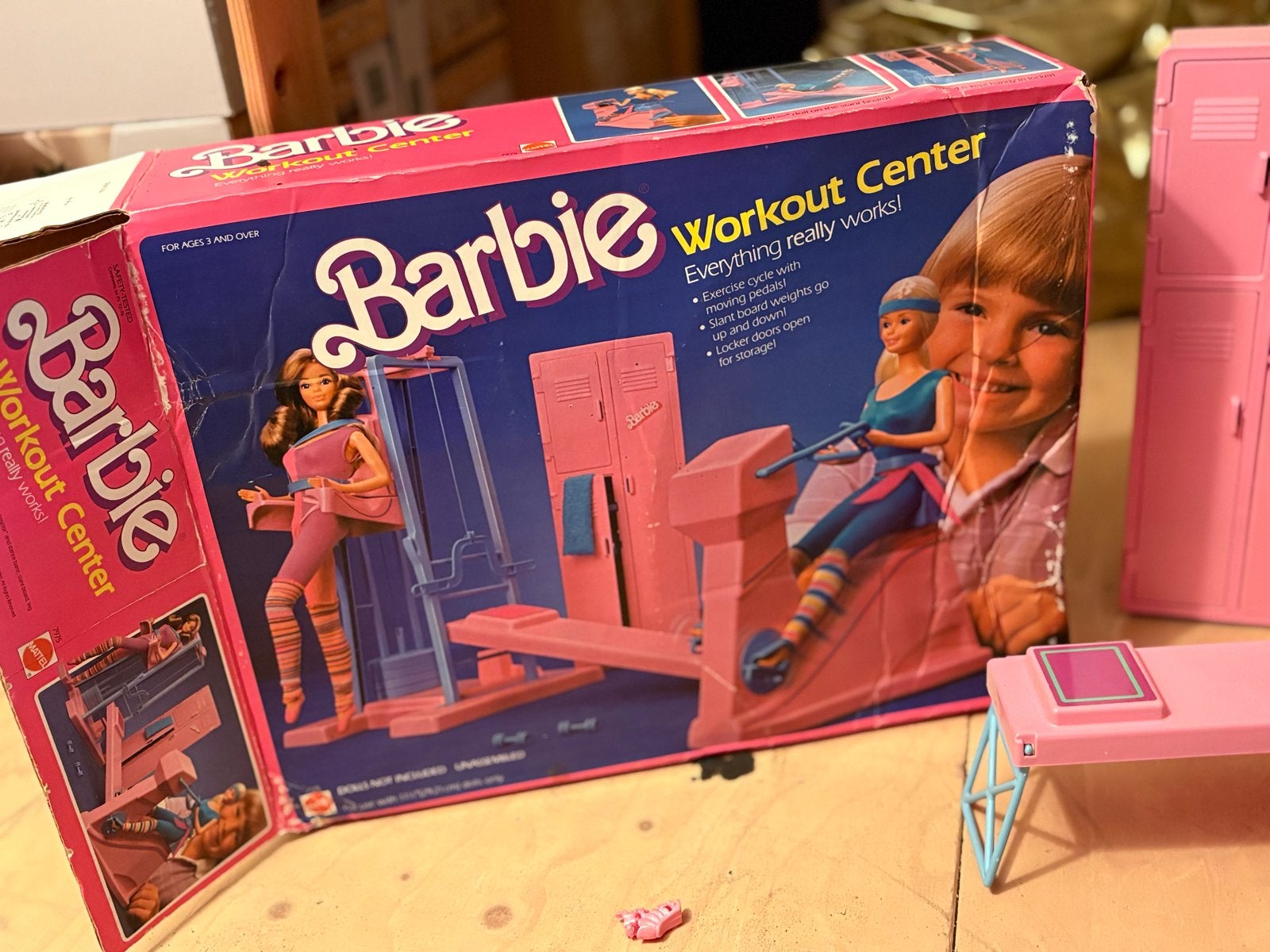 Vintage Barbie Workout Center Jaren '80 - Compleet met Doos, Kinderen en Baby's, Ophalen, Zo goed als nieuw, Barbie