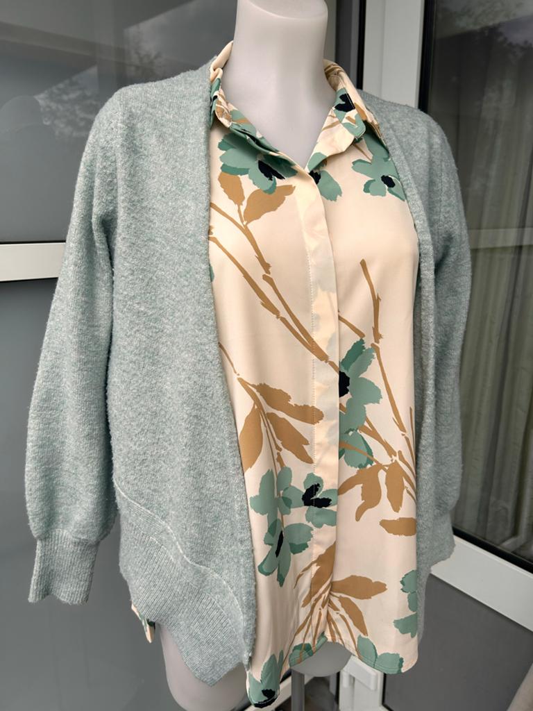 H&M Blouse en Cotton Club Vest - Maat L, Ophalen of Verzenden, Zo goed als nieuw, Maat 42/44 (L), Beige