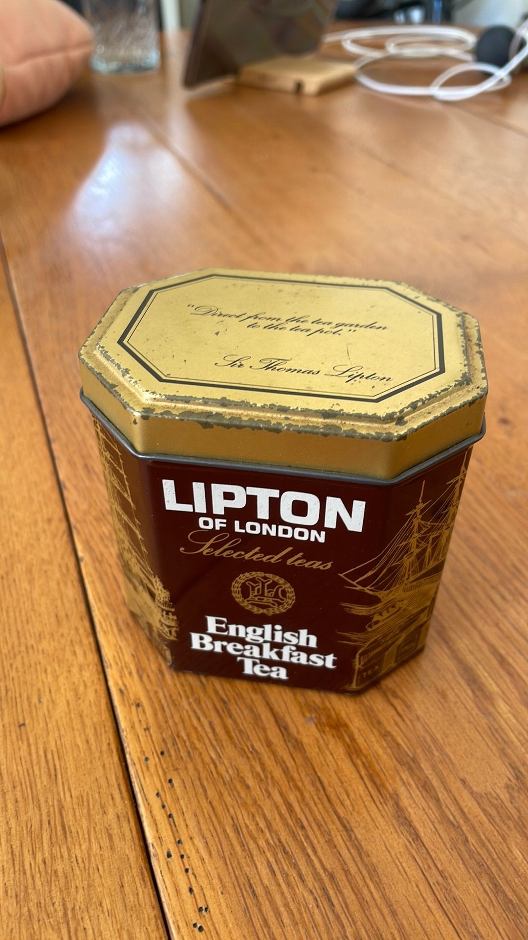Lipton of London vintage blik, Ophalen of Verzenden, Gebruikt, Thee