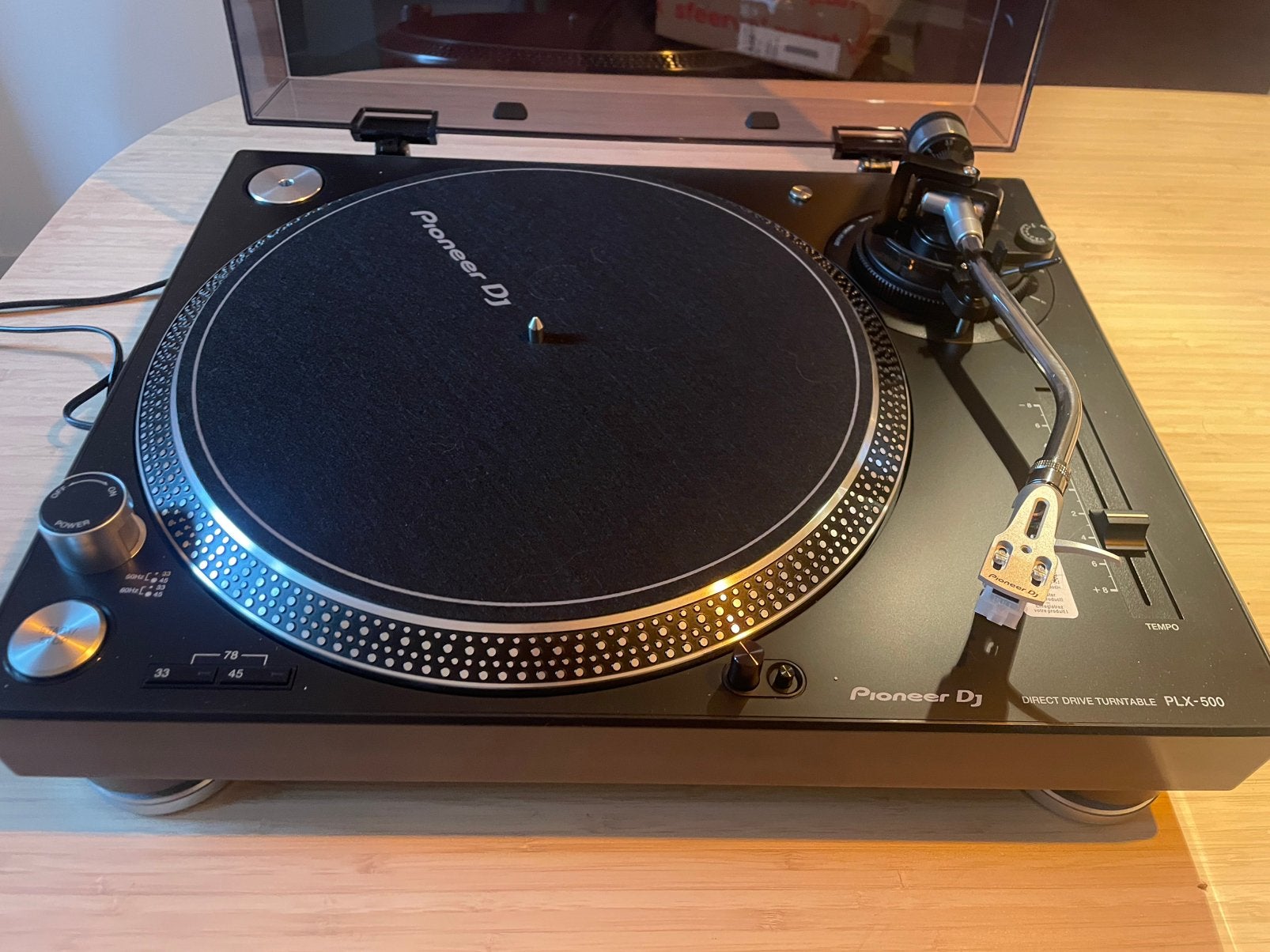 Pioneer PLX-500-K inclusief doos (zwart), Audio, Tv en Foto, Platenspelers, Ophalen, Automatisch, Zo goed als nieuw, Pioneer