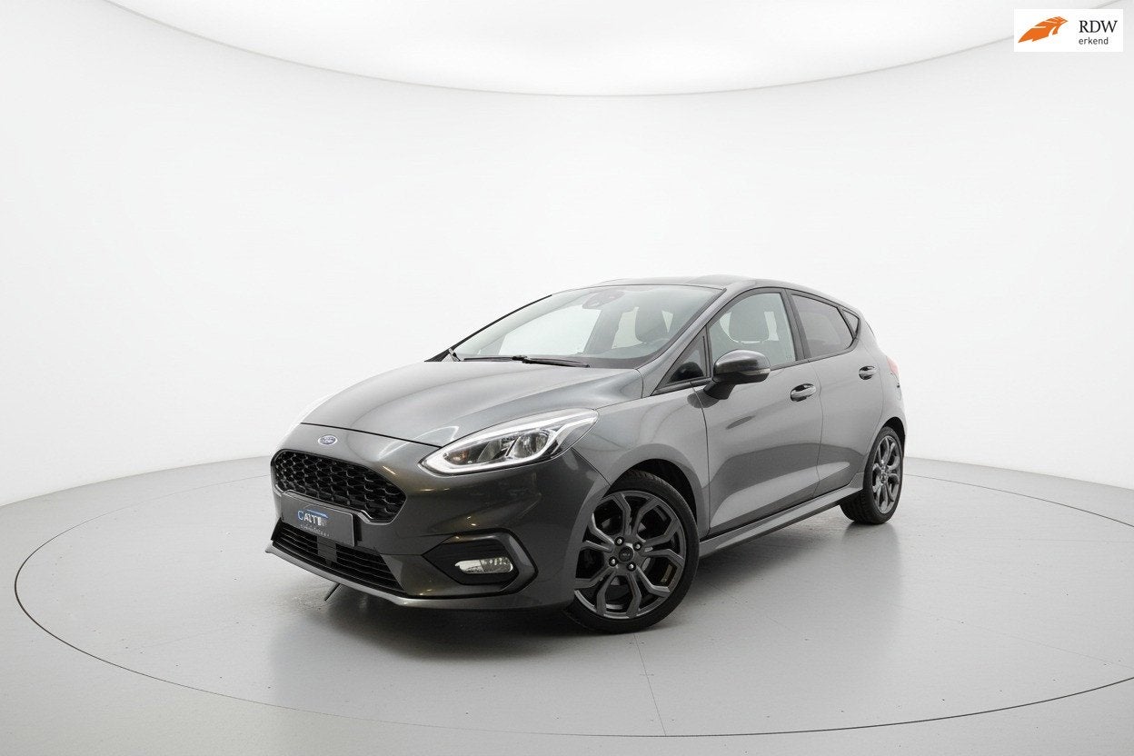 Ford Fiesta 1.0 EcoBoost ST Line 5DRS AUTOMAAT PDC LED KEYL, Gebruikt, Zwart, Origineel Nederlands, Bedrijf