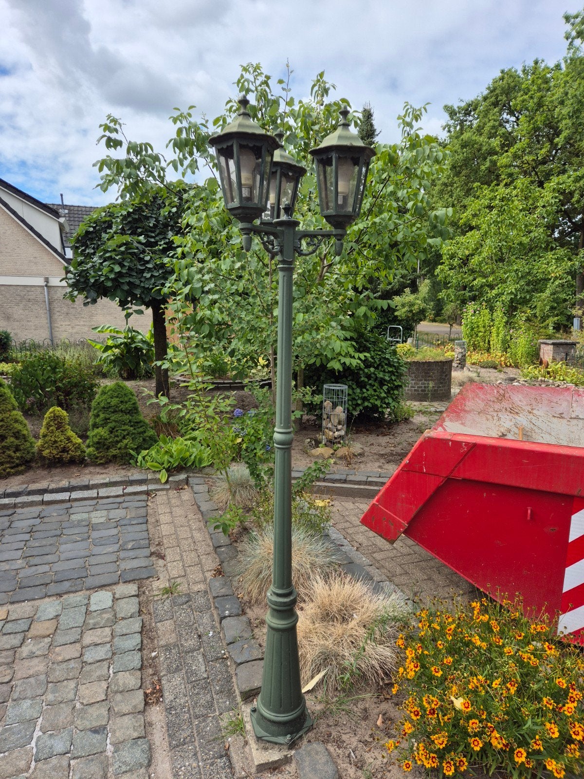 buitenlantaarnpaal klassiek, Tuin en Terras, Buitenverlichting, Ophalen, Gebruikt, Staande lamp, Netvoeding