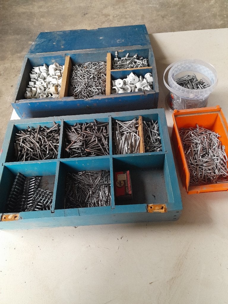 stalen spijkers,krammen/buisklemme., Ophalen, Nieuw, Minder dan 50 mm, Spijkers