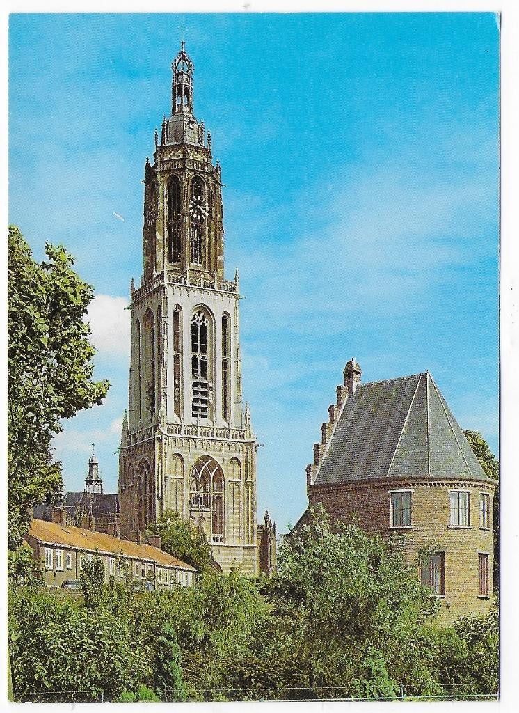 Rhenen Cunera Toren Met Toerenhuisje   Ansichtkaart  (B8012), Ophalen of Verzenden, 1980 tot heden, Ongelopen, Utrecht