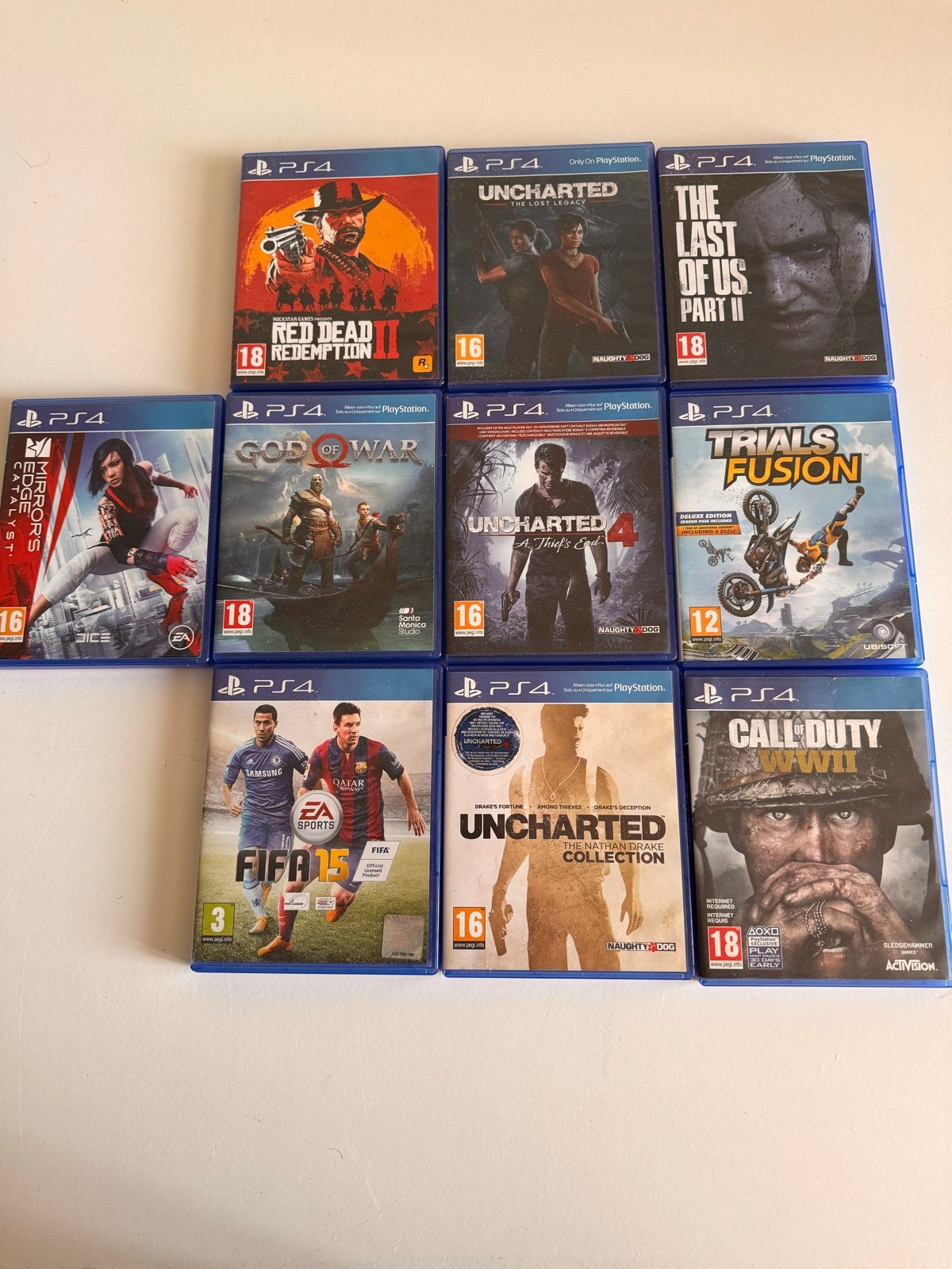 PS4 Games Bundel: Red Dead, Uncharted, God of War, FIFA, Spelcomputers en Games, Games | Sony PlayStation 4, Avontuur en Actie