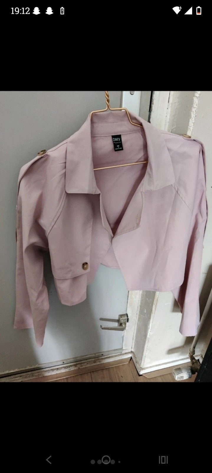 Dazy roze cropped trenchcoat maat S zara, Kleding | Dames, Dazy, Ophalen of Verzenden