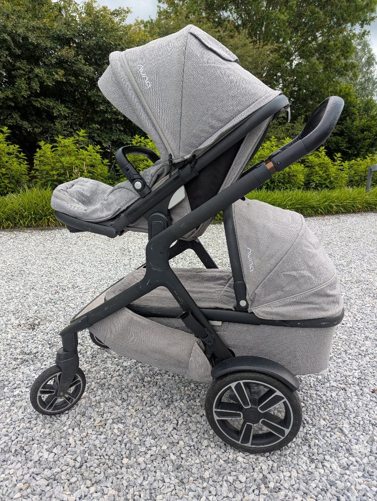 Nuna demi grow kinderwagen incl. reiswieg, Gebruikt, Combiwagen, Verstelbare duwstang, Ophalen