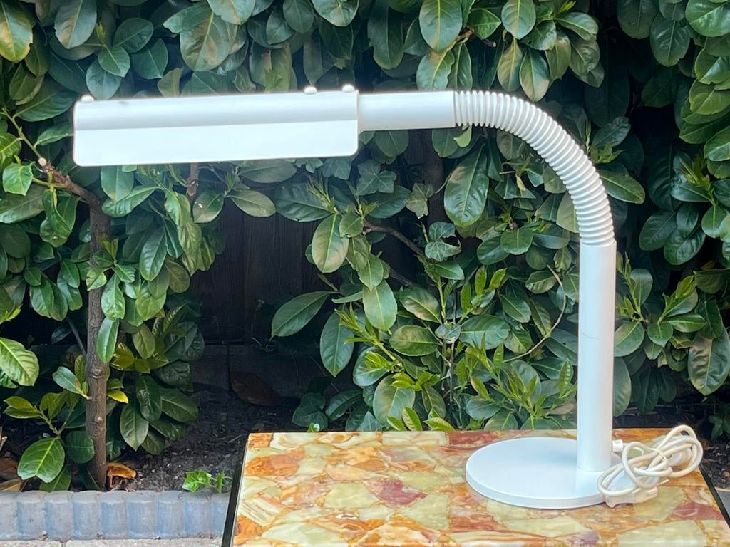 Hala Zeist bureaulamp 92 cm, 1975, Huis en Inrichting, Lampen | Tafellampen, Ophalen of Verzenden, Zo goed als nieuw, Metaal, Minder dan 50 cm