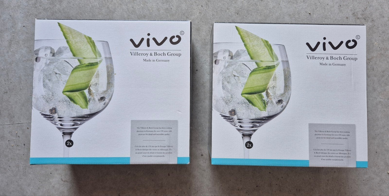 4 Vivo Gin tonic glazen NIEUW, Ophalen, Nieuw