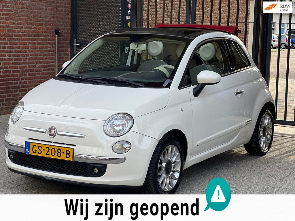 Fiat 500 C 0.9 TwinAir Lounge-airco-elek ramen-nette auto, Auto's, Fiat, Bedrijf, Te koop, 500C, ABS, Airbags, Airconditioning