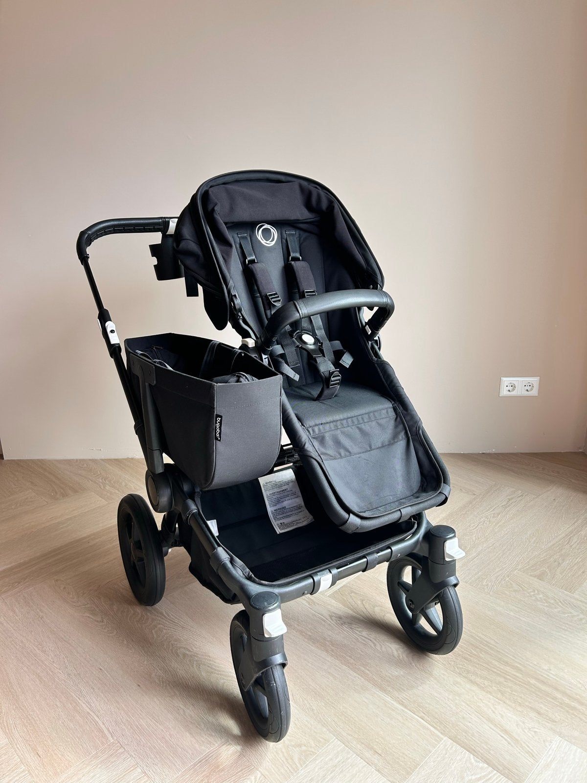 Bugaboo Donkey 5 Kinderwagen - Zwart, Kinderen en Baby's, Ophalen, Gebruikt, Combiwagen, Duowagen