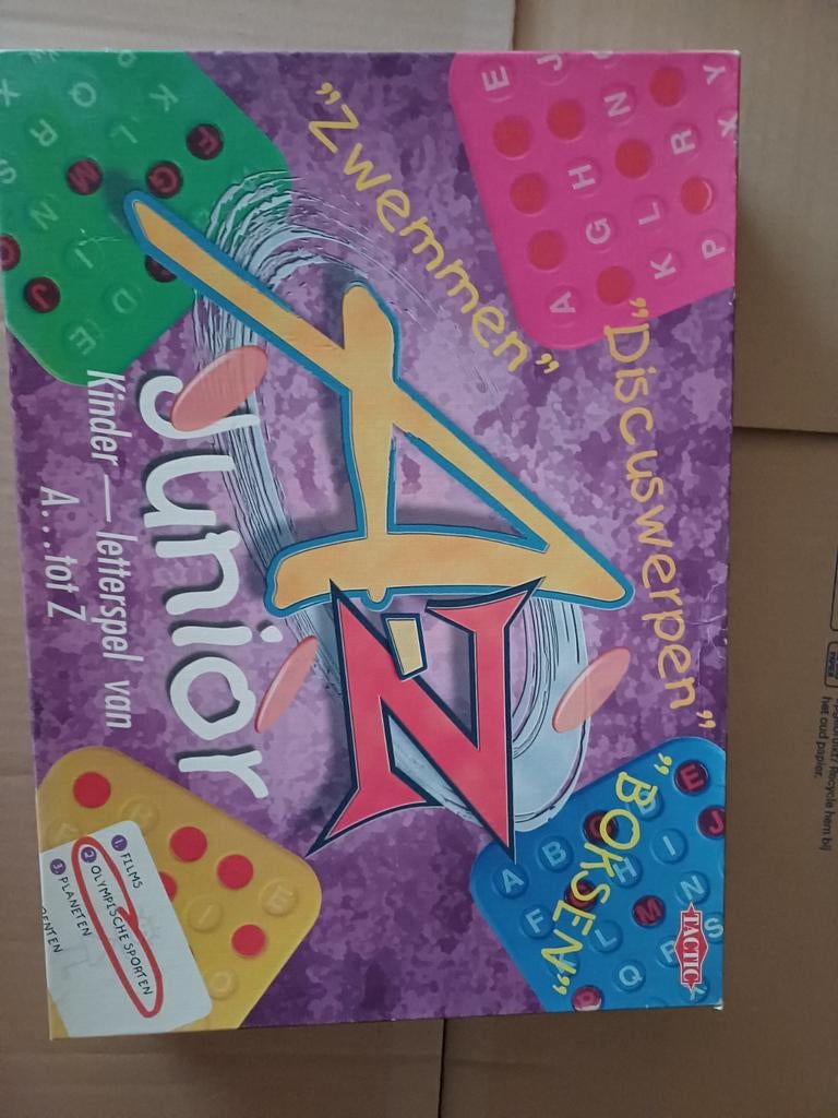 A4 Junior Kinder Letterspel van A tot Z - Tactic, Ophalen, Gebruikt, Tactic