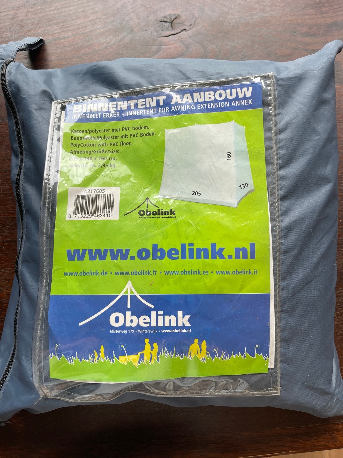 Obelink binnentent 205x130x160 cm nieuw, Ophalen of Verzenden, Zo goed als nieuw, Tot en met 2