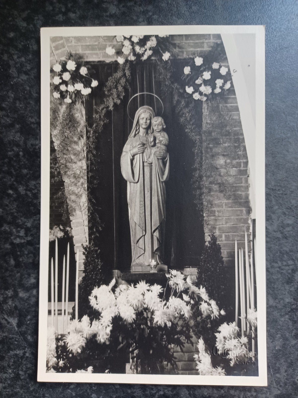 Rotterdam Beeld Maria L.v. Oudaarden, Ophalen of Verzenden, 1960 tot 1980, Ongelopen, Zuid-Holland