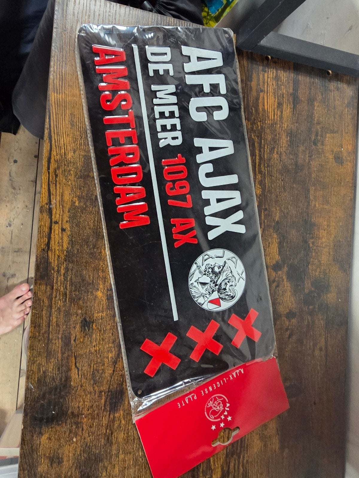 Ajax 'license plate' Stadion De Meer, Verzamelen, Automerken, Motoren en Formule 1, Nieuw, Ophalen