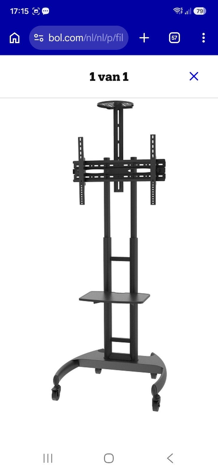 DQ Filia Verrijdbaar TV Meubel - Max 152 cm Hoogte, Ophalen of Verzenden