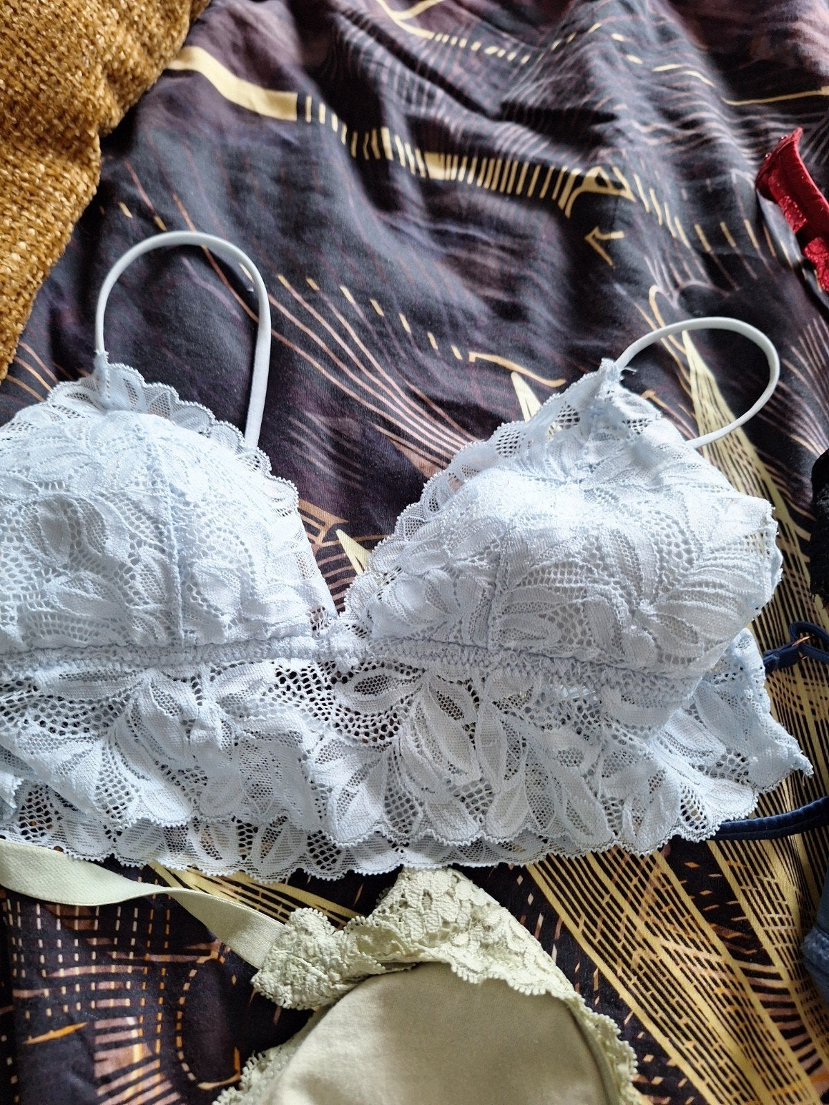 Primark lichtblauwe kanten bralette, maat S, Kleding | Dames, Ondergoed en Lingerie, Primark, Ophalen of Verzenden, Blauw, BH