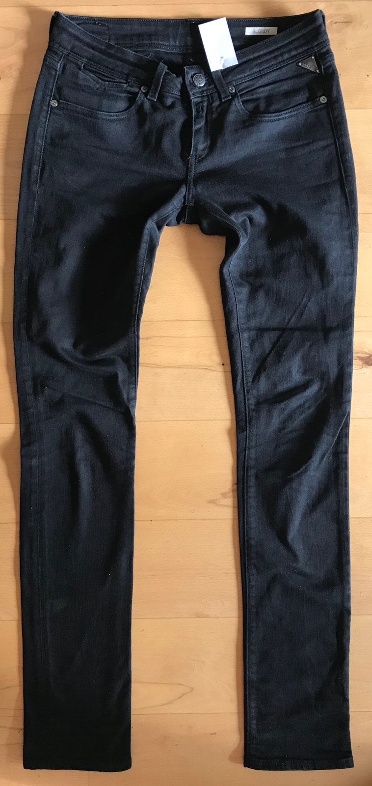 Replay - “ Blondy “ dames jeans met stretch zwart W27 L34, Ophalen of Verzenden, Zwart, W27 (confectie 34) of kleiner