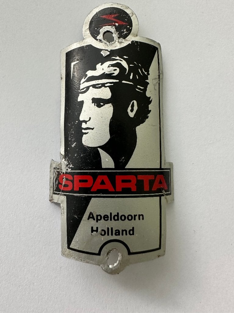 Sparta Apeldoorn Holland balhoofdplaatje. Balhoofd plaatje., Fietsen en Brommers, Gebruikt, Overige typen, Ophalen of Verzenden