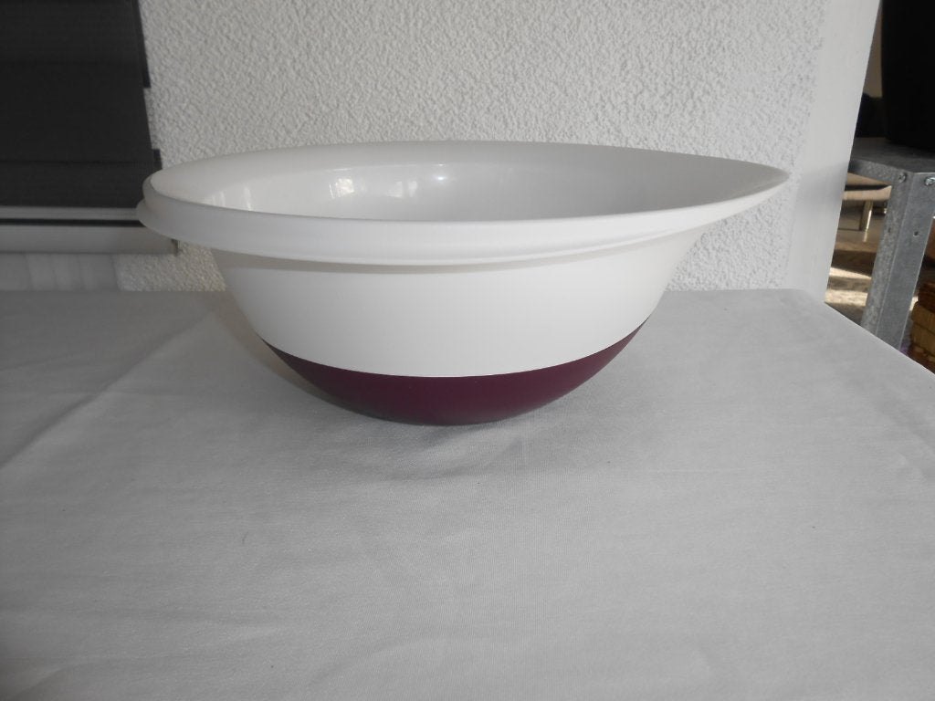 Tupperware Mixkom Mengkom 3L Wit/Paars NIEUW, Huis en Inrichting, Keuken | Tupperware, Wit, Nieuw, Bak of Kom, 3000 ml