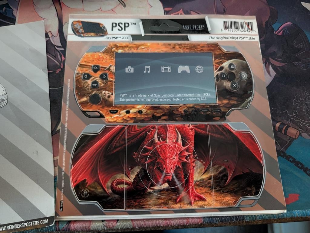 PSP 2000 Skin Draak - Nieuw in verpakking, Spelcomputers en Games, Ophalen of Verzenden, Nieuw, PSP, Overige typen