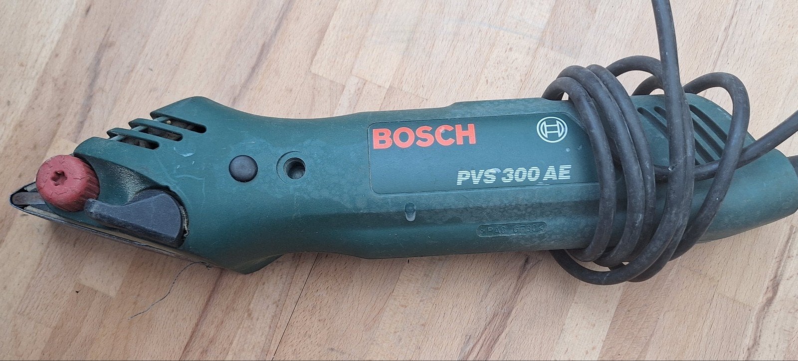 Bosch PVS 300 AE Bandschuurmachine - Gebruikt, Ophalen of Verzenden, Gebruikt, Minder dan 600 watt, Bandschuurmachine